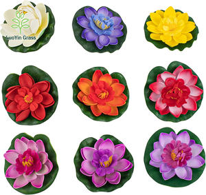 Feuilles de Lotus Flottantes Artificielles Réalistes Nénuphars Décor d'étang <span class=keywords><strong>Occasion</strong></span> de Noël quantité minimale de commande 50 Pcs - Product Image 5