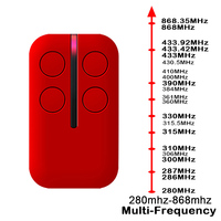Transmisor de comandos multifrecuencia de 280 MHz a 868 MHz, duplicador de control remoto de código variable fijo para abrepuert