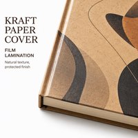 Impression de livres reliés en papier kraft personnalisé pour les éditeurs, plastification filmée, reliure parfaite