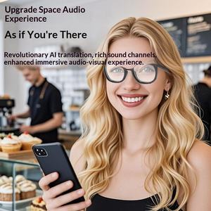 Occhiali da Sole Smart con Traduzione AI Personalizzata, Assistente Vocale Wireless, Riproduzione <span class=keywords><strong>Video</strong></span> HD e Musica, Occhiali di Lusso - Product Image 4