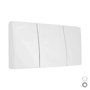 Pannello di controllo per cisterna Medusa bianco a 3 pulsanti da parete - Product Image 1