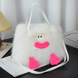 กระเป๋าถือสะพายข้างขนาดเล็กมีที่จับสองอันสำหรับฤดูหนาวสไตล์ฤดูใบไม้ร่วงผ้าซับในโพลีเอสเตอร์ - Product Image 5