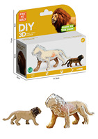 Squelette 3D de tigre, lion, éléphant, girafe, modèle d'anatomie animale transparent qui brille dans le noir, jouets éducatifs