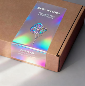 Tùy chỉnh in ấn lá vàng Logo Sticker tấm hình chữ nhật Cảm ơn bạn dính bao bì Nhãn dính dán - Product Image 3