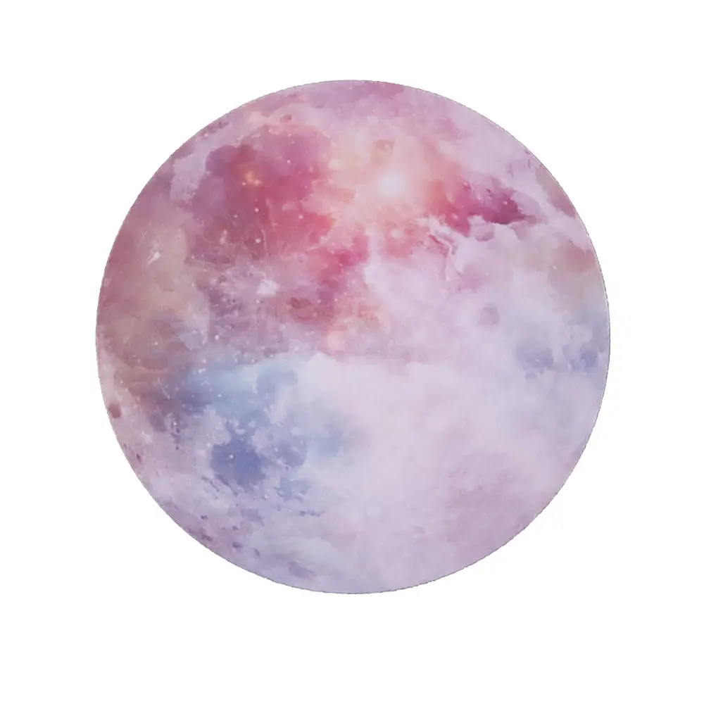 Factory cheap Round Mouse Pad Gaming Cute Moon Mousepad Planet Cloth Mouse Pad Mat Non-Slip Rubber Base mouse mat