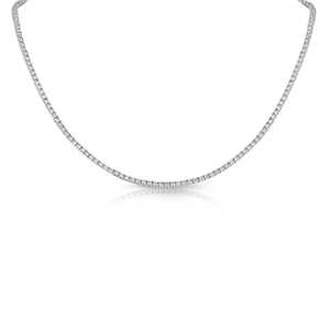 Collar de Lujo con Diamantes Cultivados en Laboratorio, Certificados por IGI, con Baño de Rodio en Oro Amarillo de 14K/18K, Corte Brillante, para Mujer, Ideal para Fiestas y Bodas - Product Image 2