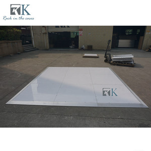Pista de Baile Blanca de Alto Brillo, Plataforma Moderna para Eventos, Decoración para Pistas de Baile - Product Image 2