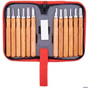Ensemble de couteaux à découper Hi-Spec 13 pièces Ximeng Sk2, outils de sculpture sur bois, acier à haute teneur en carbone, bord droit, diamètre du manche 14 mm - Product Image 2