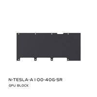 Bykski N-TESLA-AI00-4OG-SR Desain Logam Penuh Blok Pendingin Air GPU Aluminium untuk Kartu Grafis TESLA A100 40GB
