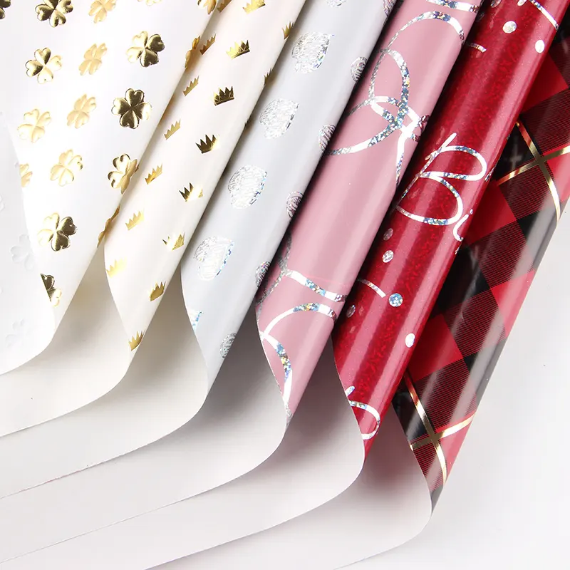 Красивая голографическая оберточная бумага для подарков, рулоны оптом, рождественская оберточная бумага
