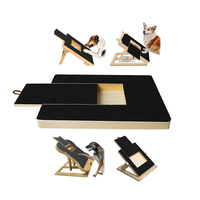 Tablette à gratter personnalisée en bambou pour chien, jouet planche à gratter en bois pour chien avec tiroir de boîte à friandises caché, vente en gros