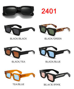 Lunettes de soleil épaisses en acétate pour femmes 2025 Lunettes de soleil rétro pour hommes Lunettes de soleil vintage à la mode ovales polarisées UV - Product Image 4