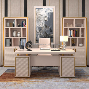 Cao cấp thiết kế ông chủ bàn văn phòng đặt văn phòng hiện đại máy tính bàn và ghế biệt thự sang trọng nhà da viết Bàn Bàn Bộ - Product Image 3