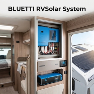 Système solaire RV tout-en-un 51,2 V 100 Ah 5 kW extensible 122 kWh avec batterie LiFePO4 MPPT pour camping-car, bateau, maisonnette hors réseau - Product Image 1