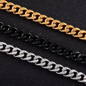 Collier chaîne gourmette cubaine Miami en acier inoxydable pour homme et femme, style punk, hip-hop, rock, collier ras-du-cou massif, accessoires de bijoux, cadeau - Product Image 4