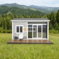 Bureau modulaire préfabriqué personnalisé Mxq avec toit triangulaire en verre de 20 pieds, confortable, mobile et créatif