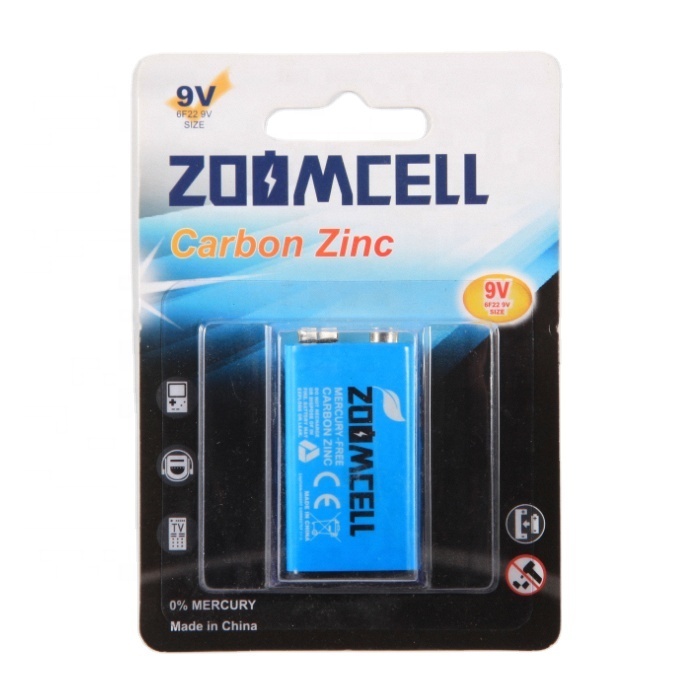 Factory Price Large Capacity 9V Zinc