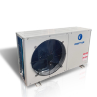 Pompe à chaleur air-eau Dibetter 3,5W à COP élevé, économique, R32 R410a, écologique, à économie d'énergie, en acier inoxydable, pour hôtel