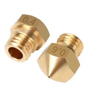 MK10 Brass 0.4MM Nozzles Customized 3D Printer Spare Part Accessories