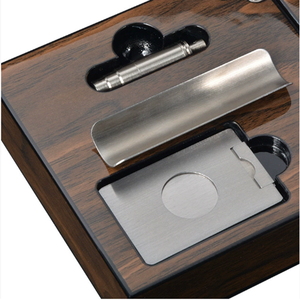 Ciseaux à cigares pliables portables en bois grainé, boîte à cigares de luxe, accessoires pour cigares, boîte à cigares, boîte à cigares - Product Image 6