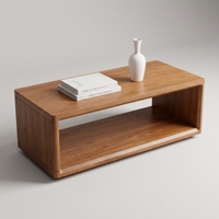 Table basse rectangulaire en bois moderne de haute qualité pour le bureau et le salon, meubles de maison, table centrale