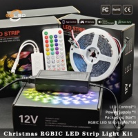 Kit de bande LED RGBIC de Noël WS2811 5m 60 LED/m, adressable, couleurs de rêve, contrôle par application, synchronisation musicale, IP20, CE, RoHS