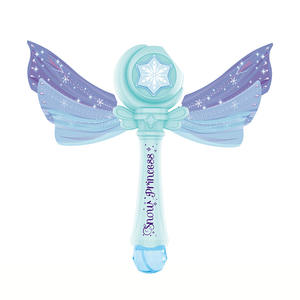 Varita <span class=keywords><strong>de</strong></span> Burbujas <span class=keywords><strong>de</strong></span> Princesa <span class=keywords><strong>de</strong></span> Doble Color (Rosa/Azul) <span class=keywords><strong>de</strong></span> Calidad LEZA BABY, Venta al por Mayor, Soplador <span class=keywords><strong>de</strong></span> 10 Orificios con Luces LED y Música - Product Image 1