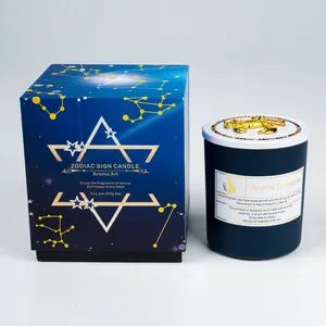 Vela empresa de suministros 12 signos del zodiaco decoración diseño vela perfumada