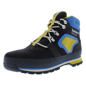 Chaussures Timberland Euro Hiker imperméables pour homme, couleur : noir nubuck/jaune |   100% authentique - Product Image 1