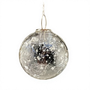 Adorno de bola de cristal transparente grande, exclusivo árbol de Navidad hecho a mano, decorativo, árbol de Navidad, fiesta de año nuevo, adorno de bola de cristal transparente - Product Image 1