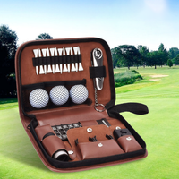 Sac à outils de golf en cuir PU très vendu, sac multifonctionnel pour accessoires de golf, grande capacité, pochette pour tees et balles, fournitures d'extérieur