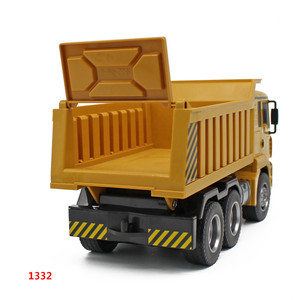 Camion à benne basculante miniature télécommandé Huina 1332 à l'échelle 1/18, 6 canaux, jouets télécommandés, modèle de camion de chantier - Product Image 3
