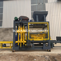 Machine de bloc de béton de vibration automatique QT4-25 pavage ciment cendres volantes PLC composants-roulement boîte de vitesses presse moule forme construire