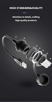 Cable de Extensión USB 3.0 M20 IP67 para Montaje en Panel con Conector Hembra y Conector Macho USB para Equipos Industriales