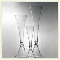 Vase à fleurs en verre transparent au prix d'usine, centre de table pour mariage, décoration de table, vase à fleurs transparent