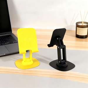 Support de téléphone portable pliable, antidérapant, rotatif, flexible, portable, personnalisable, compatible avec iPad, en alliage ABS noir, étanche - Product Image 2