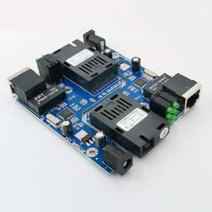 มินิไฟเบอร์ออปติกสวิทช์อีเธอร์เน็ต 1 คู่ 100Mbps อีเธอร์เน็ตเร็วไฟเบอร์สื่อตัวรับส่งสัญญาณโหมดเดียวไฟเบอร์ออปติกสวิทช์ SC 20 กม. - Product Image 2