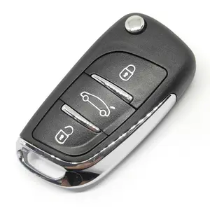 Ce0523 Kunci Mobil Remote 3 Tombol, Kunci Remote Mobil untuk C-itroen C2 C3 C4 C5 433Mhz ID46 Modifikasi Flip Kunci Mobil Lipat dengan Pisau NE72