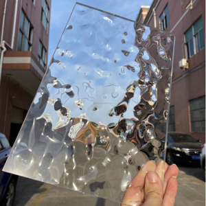 Lastra Acrilica con Effetto Acqua a Onde Medie Monolaterale Spessore 10MM-50MM / PMMA con Motivo Acqua Irregolare Trasparente su Entrambi i Lati - Product Image 4