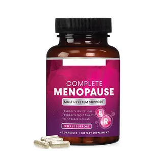 Menopause Supplement Extra Strength Hot Flash Support Women's Menopause Support Black cohosh, angelica, and soy isoflavones