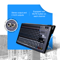 Système audio CHORDIO CM-16, console de mixage DJ, équipement audio professionnel, mixeur audio 16 canaux pour scène et spectacle