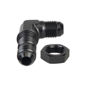Conector de Codo de Aluminio de 90 Grados AN6 AN8 AN10, Adaptador Macho Hembra, Conectores Automotrices Negros - Product Image 2