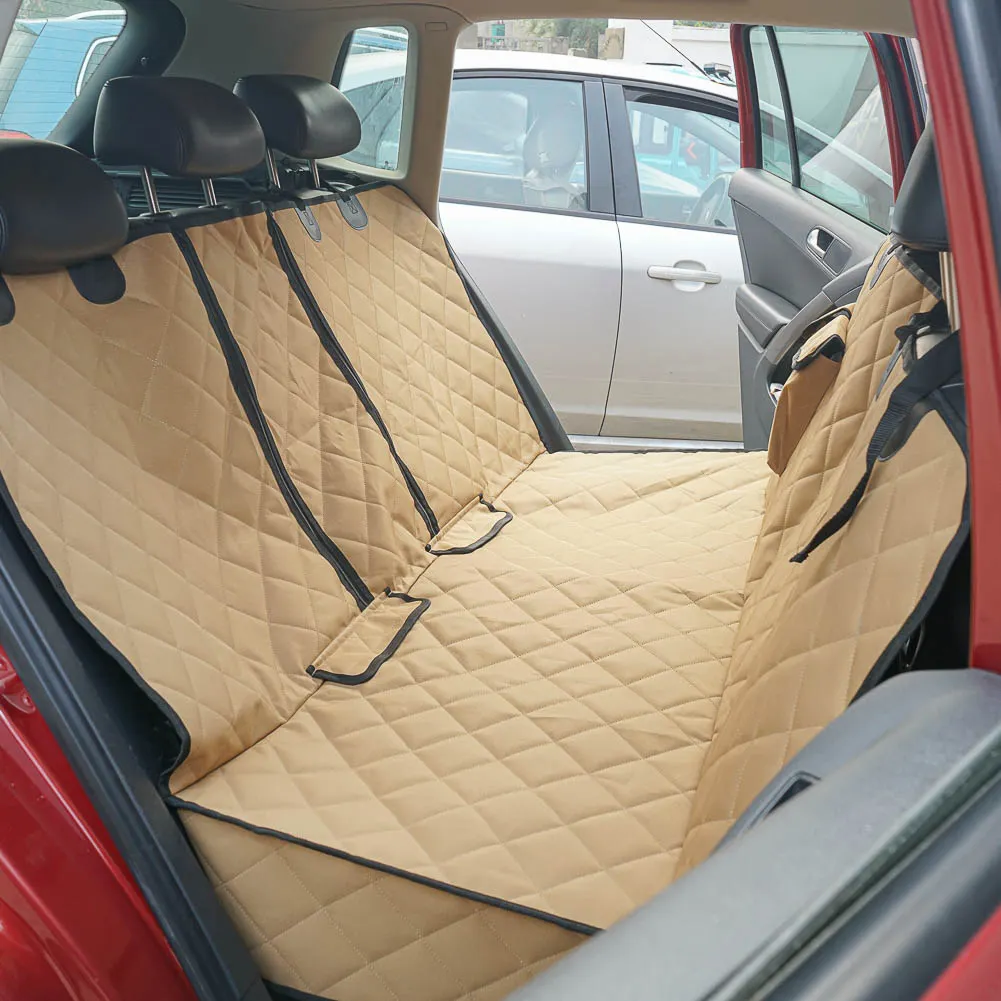 100% impermeable a prueba de arañazos antideslizante perro cubierta de asiento de coche mascota coche hamaca 600D Oxford fundas de asiento para mascotas para SUV