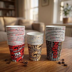 Gobelet en papier blanc à usage unique, simple paroi, 4oz, 8oz, 10oz, 12oz, 16oz, 22oz, pour boissons chaudes, avec couvercle, personnalisable avec logo – Vente Flash - Product Image 6