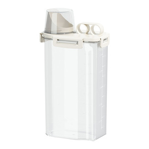 Food Storage <b>Container</b> Rectangle Clip-on Lid Transparent Sealable Rice Bucket For Kitchen 1.75L 2.5L 3L - Product Image 5