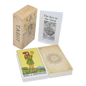 批发塔罗牌游戏卡定制印刷魔术师塔罗牌标志塔罗牌初学者 - Product Image 3