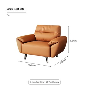 Ensemble canapé <span class=keywords><strong>et</strong></span> table basse <span class=keywords><strong>de</strong></span> réception, trois places, pour espace <span class=keywords><strong>de</strong></span> repos professionnel, <span class=keywords><strong>salle</strong></span> <span class=keywords><strong>de</strong></span> réunion, en cuir PU <span class=keywords><strong>et</strong></span> structure métallique - Product Image 6