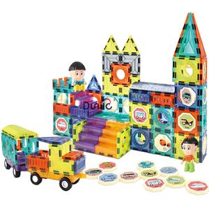 139Pcs DIY Aimants Carreaux de Construction avec ABS CE CPC STEAM Magnetic Blocks Sets - Product Image 1