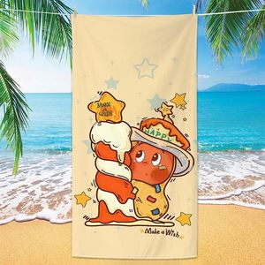 Kids' Cartoon Star Beach Towel with Retro Digital Printing Quick-Drying Absorbent Summer Style Suitable for Sports and <b>Bathing</b> - Product Image 1
