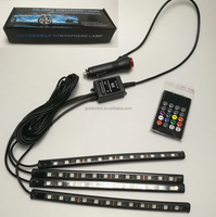 RVB étanche 5V 12V voiture atmosphère intérieure lumières ambiantes Auto voiture accessoires IP67 musique APP contrôle intelligent Led bande lumières